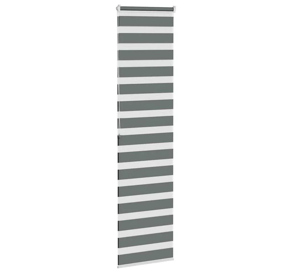 VIDAXL Doppelrollo Dunkelgrau 60x200 cm Zebra-Jalousie Polyester - Bild 4