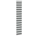 vidaXL Doppelrollo Dunkelgrau 50x230 cm Polyester Zebra-Jalousie Bild 3