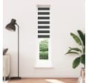VIDAXL Doppelrollo Schwarz 40x230 cm Zebra-Jalousie Polyester Bild 1