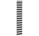 VIDAXL Doppelrollo Schwarz 40x230 cm Zebra-Jalousie Polyester Bild 4