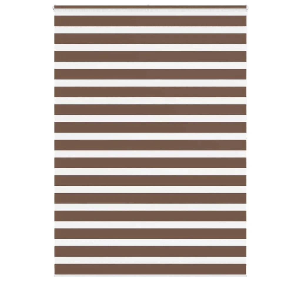VIDAXL Doppelrollo Braun Zebra-Jalousie Polyester - Bild 2