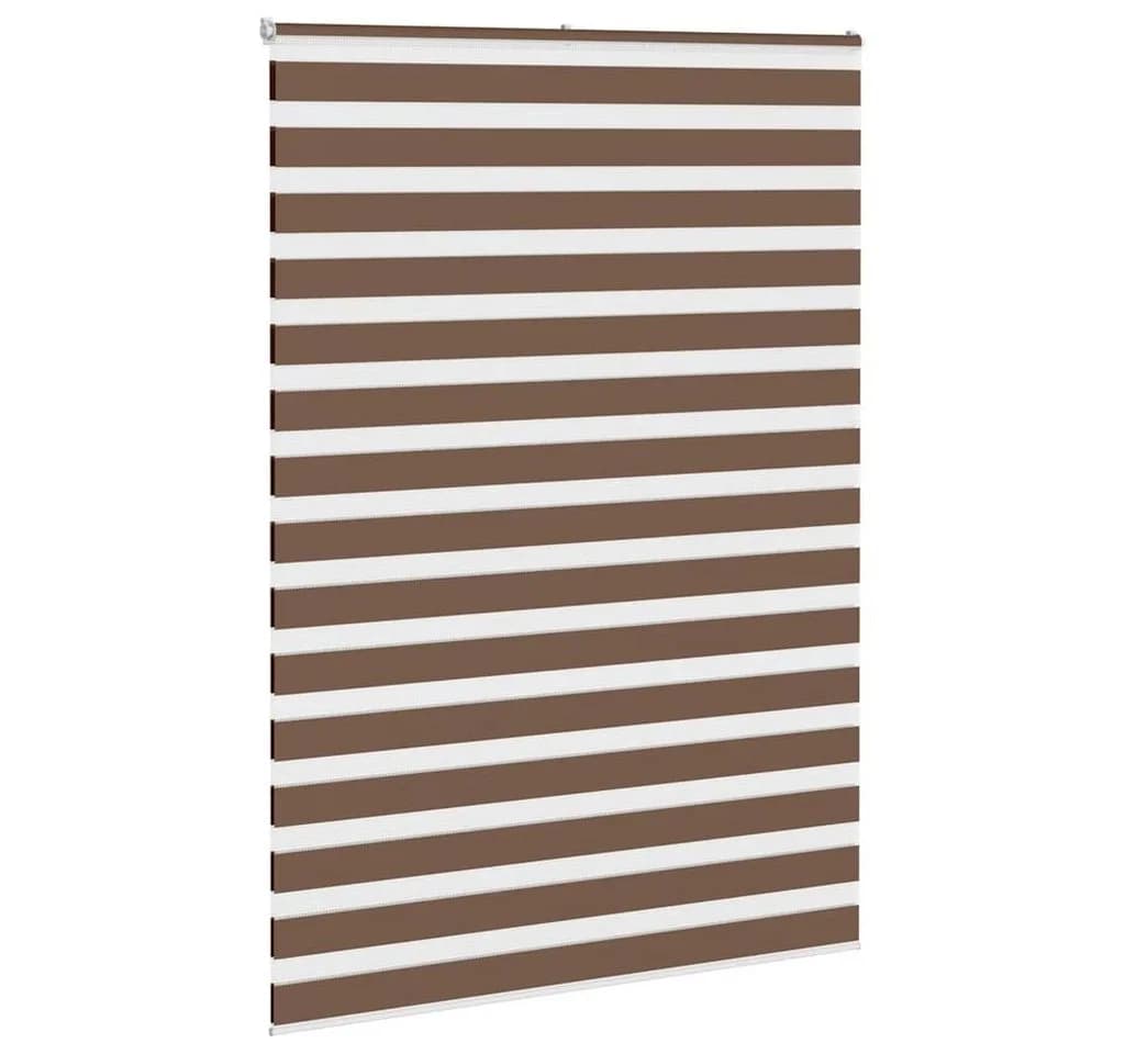 VIDAXL Doppelrollo Braun Zebra-Jalousie Polyester - Bild 3