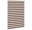 VIDAXL Doppelrollo Braun Zebra-Jalousie Polyester Bild 4