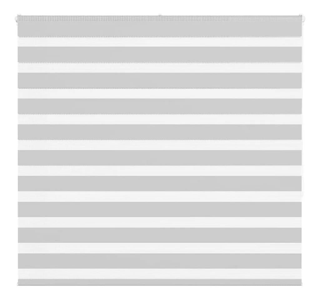 VIDAXL Doppelrollo Zebra Hellgrau 165x150 cm Polyester - Bild 2