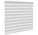 VIDAXL Doppelrollo Zebra Hellgrau 165x150 cm Polyester Bild 4