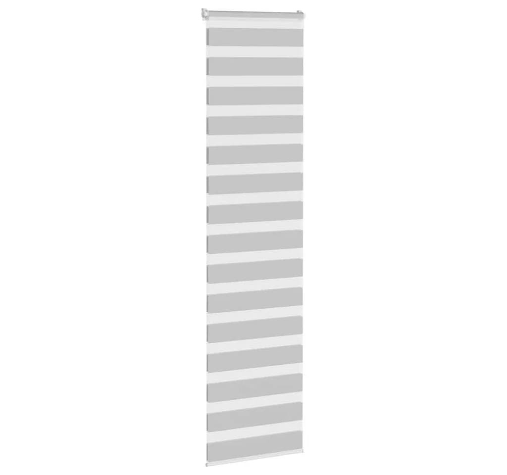 vidaXL Doppelrollo Hellgrau 60x200 cm Polyester Sichtschutz - Bild 2