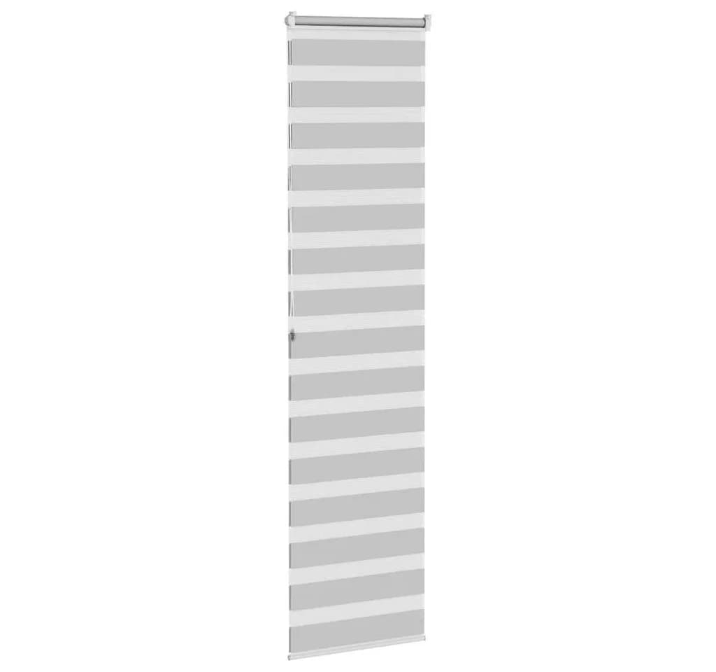vidaXL Doppelrollo Hellgrau 60x200 cm Polyester Sichtschutz - Bild 3