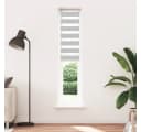 VIDAXL Doppelrollo Zebra-Rollo Hellgrau Polyester Bild 1