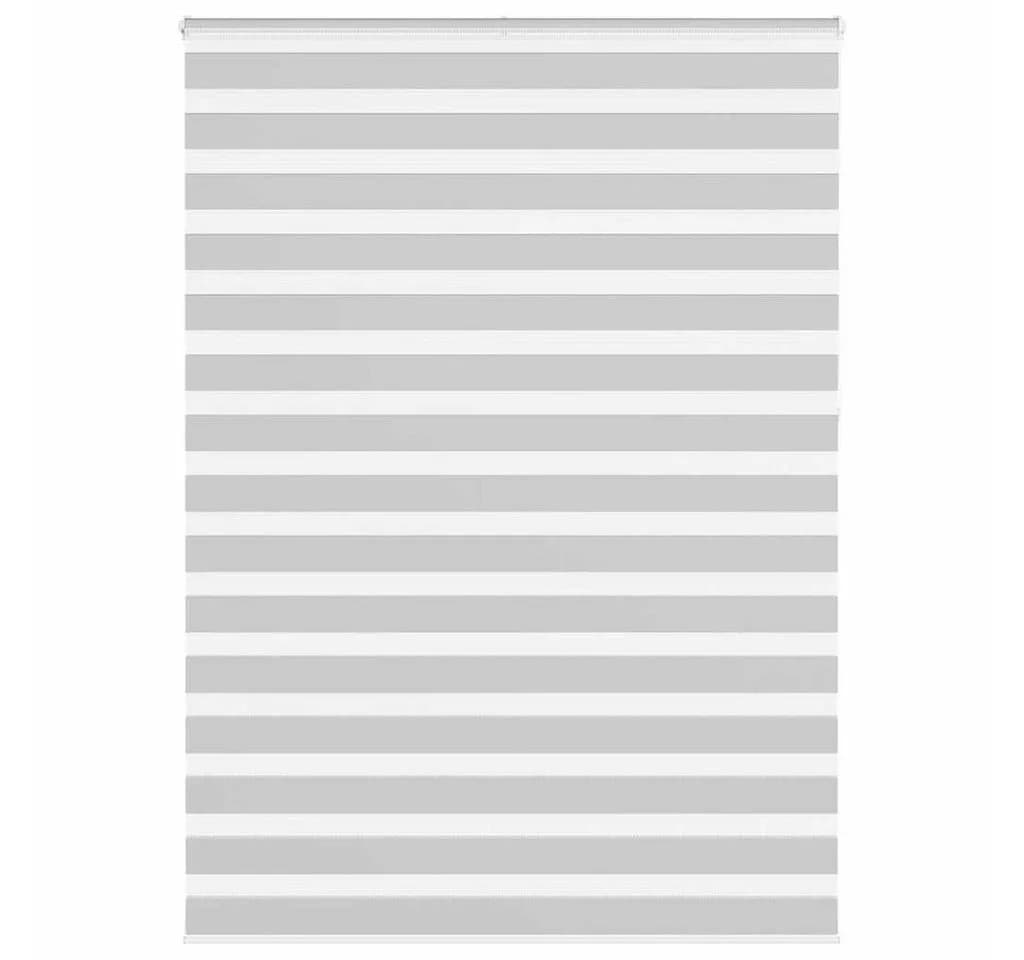 vidaXL Zebra-Rollo Doppelrollo Hellgrau 160x230 cm Polyester - Bild 2