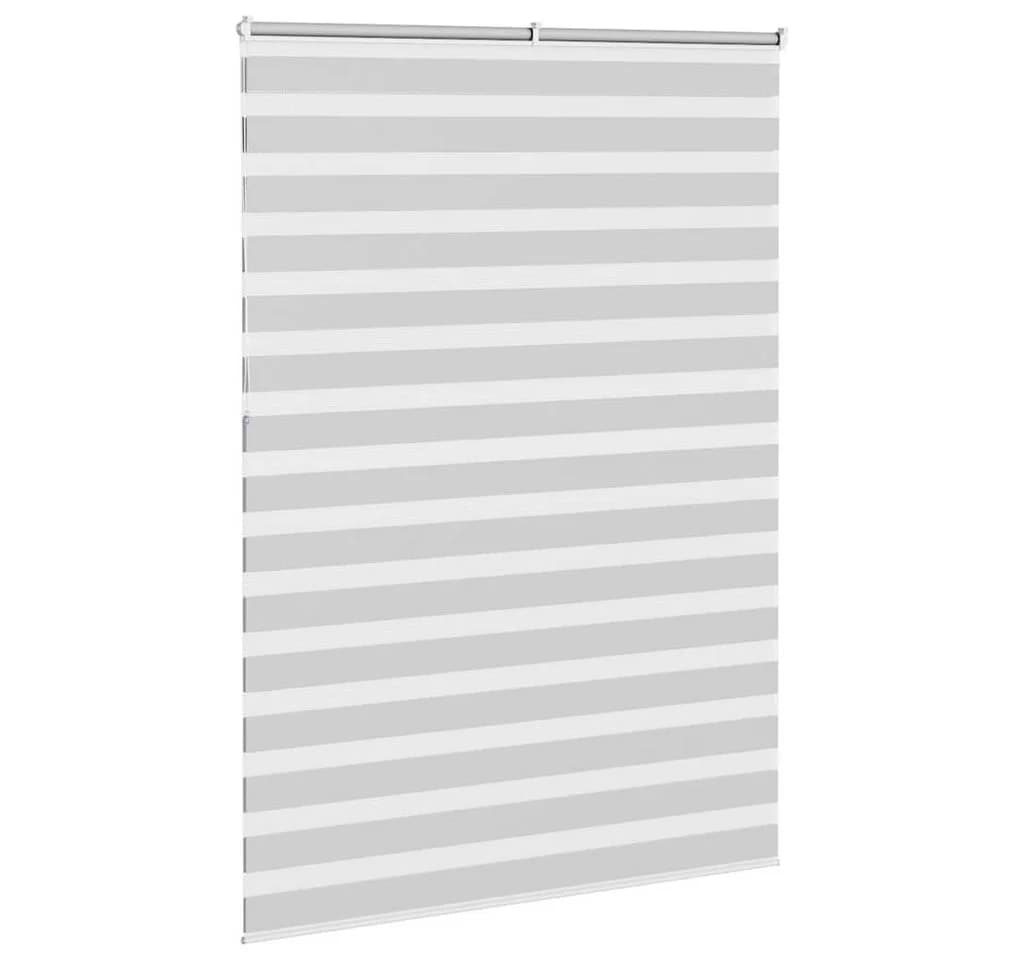 vidaXL Zebra-Rollo Doppelrollo Hellgrau 160x230 cm Polyester - Bild 4