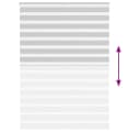 vidaXL Zebra-Rollo Doppelrollo Hellgrau 160x230 cm Polyester Bild 5