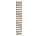 VIDAXL Doppelrollo Sandbraun 40x200 cm Polyester Zebra-Jalousie Bild 3
