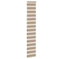 VIDAXL Doppelrollo Sandbraun 40x200 cm Polyester Zebra-Jalousie Bild 4