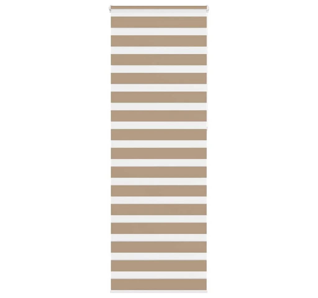 vidaXL Doppelrollo Sandbraun 70x230 cm Polyester Zebra-Jalousie - Bild 2