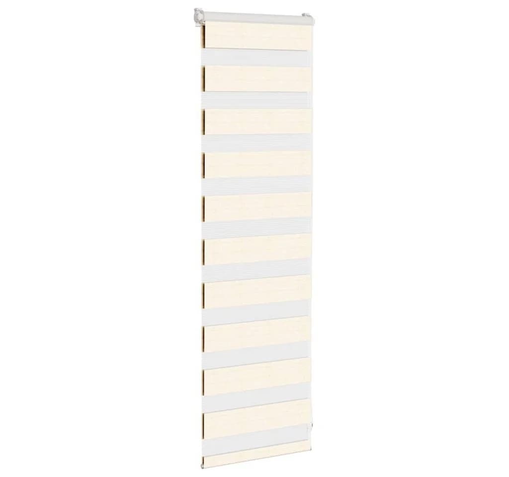 VIDAXL Doppelrollo Zebra Marmorbeige 45x100 cm Polyester - Bild 3