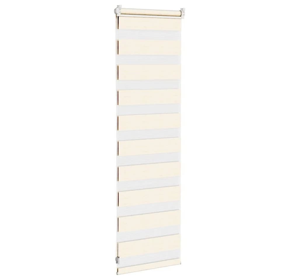 VIDAXL Doppelrollo Zebra Marmorbeige 45x100 cm Polyester - Bild 4