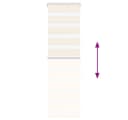 VIDAXL Doppelrollo Zebra Marmorbeige 45x100 cm Polyester Bild 5
