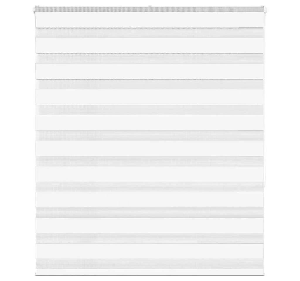 VIDAXL Doppelrollo Weiß 130x150 cm Sichtschutz Polyester - Bild 2