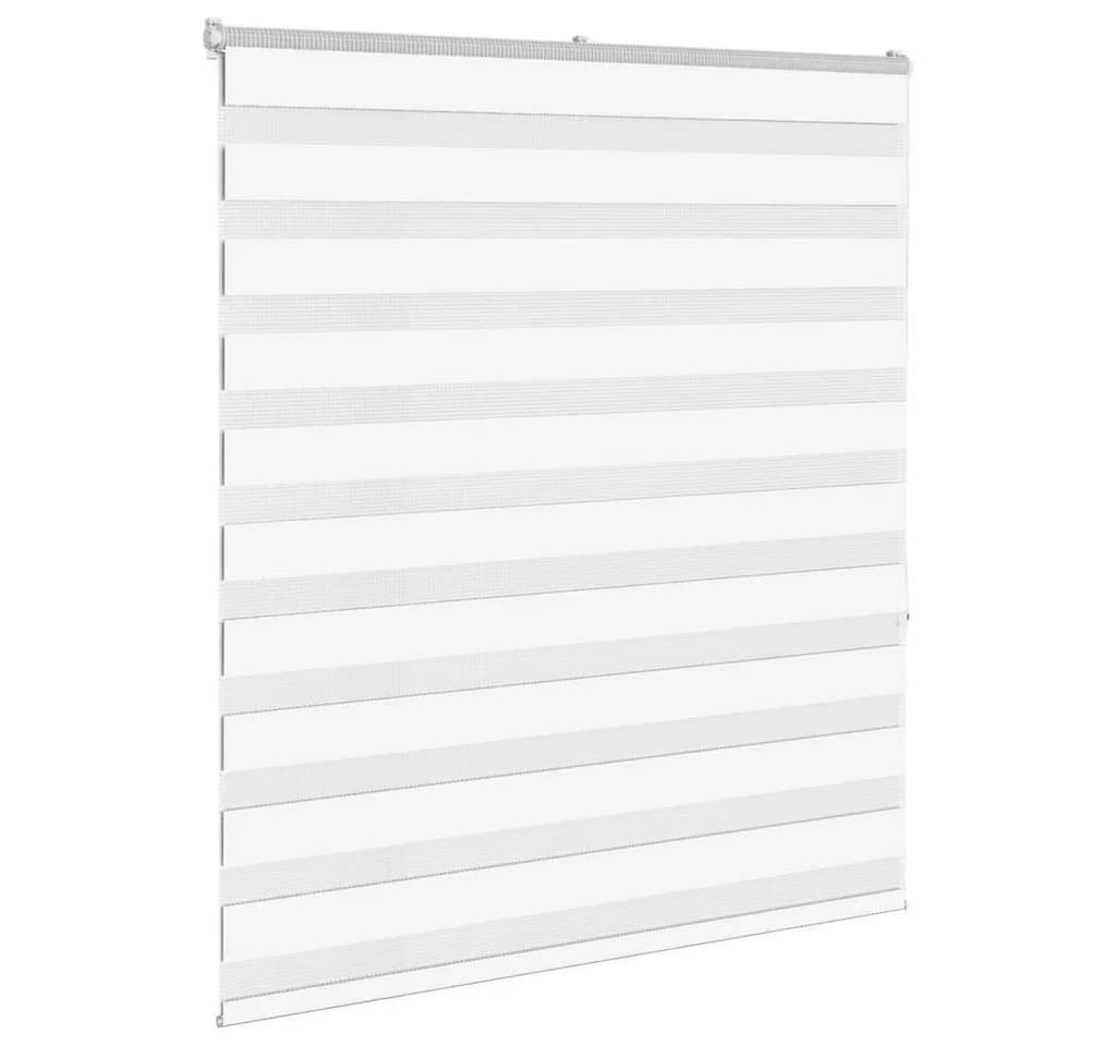 VIDAXL Doppelrollo Weiß 130x150 cm Sichtschutz Polyester - Bild 3