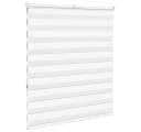 VIDAXL Doppelrollo Weiß 130x150 cm Sichtschutz Polyester Bild 4