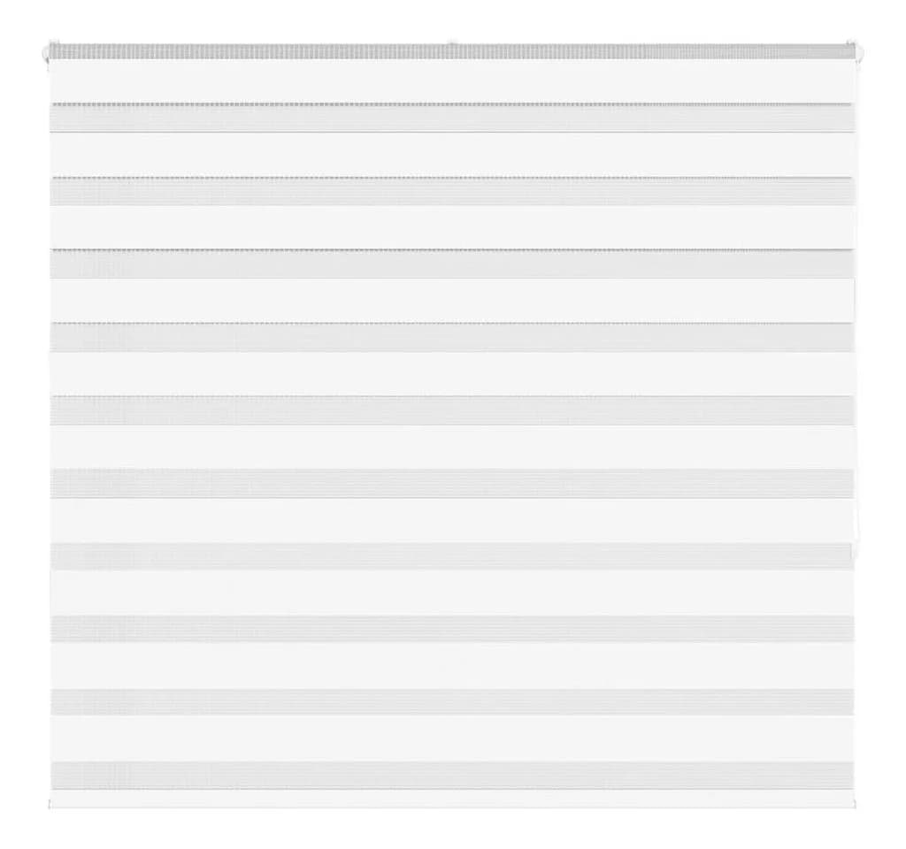 vidaXL Doppelrollo Weiß 165x150 cm Polyester Sichtschutz - Bild 2