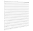 vidaXL Doppelrollo Weiß 165x150 cm Polyester Sichtschutz Bild 4