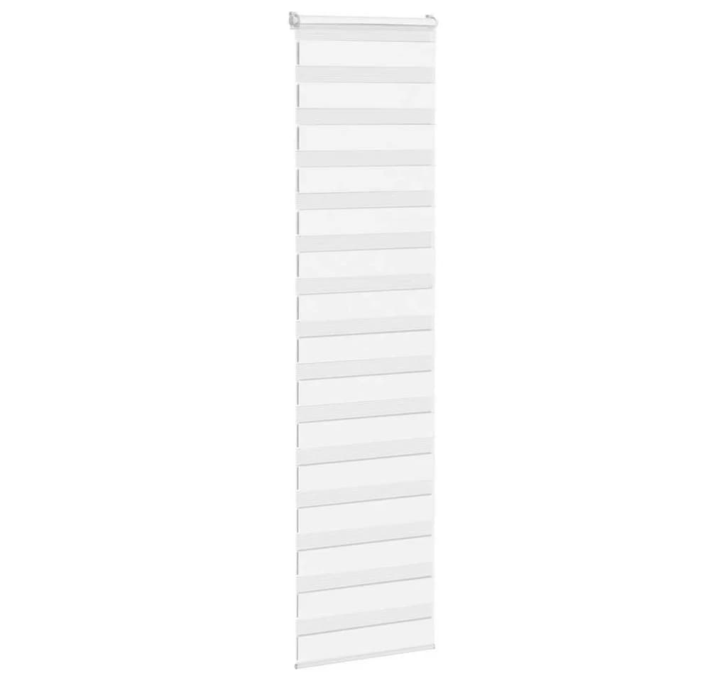 Rollo Doppelrollo Weiß 65x200 cm Polyester, vidaXL - Bild 2