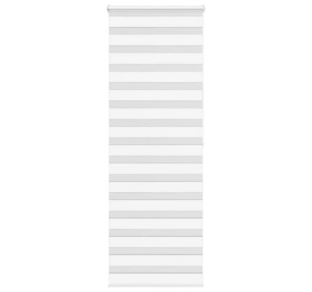vidaXL Doppelrollo Weiß 75x200 cm Polyester Sichtschutz - Bild 2