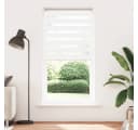 Rollo Doppelrollo Weiß 100x200 cm Polyester vidaXL Bild 1