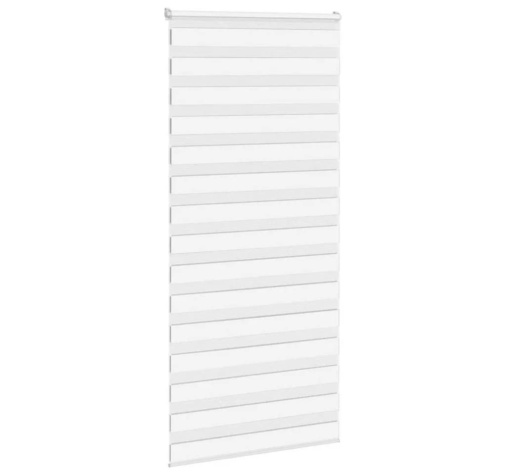 Rollo Doppelrollo Weiß 100x200 cm Polyester vidaXL - Bild 3