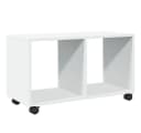 vidaXL Beistelltisch Rollschrank Weiß Holzwerkstoff Bild 2