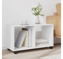 vidaXL Beistelltisch Rollschrank Weiß Holzwerkstoff Bild 3