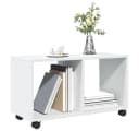 vidaXL Beistelltisch Rollschrank Weiß Holzwerkstoff Bild 4