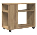 vidaXL Beistelltisch mit Rollen Artisan-Eiche Holzwerkstoff Bild 2