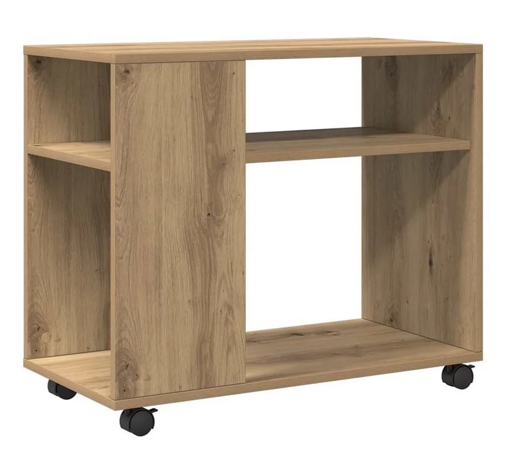 vidaXL Beistelltisch mit Rollen Artisan-Eiche Holzwerkstoff - Bild 2
