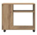 vidaXL Beistelltisch mit Rollen Artisan-Eiche Holzwerkstoff Bild 4