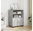 vidaXL Rollschrank Aktenschrank Betongrau Holzwerkstoff Bild 1