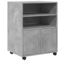 vidaXL Rollschrank Aktenschrank Betongrau Holzwerkstoff Bild 2