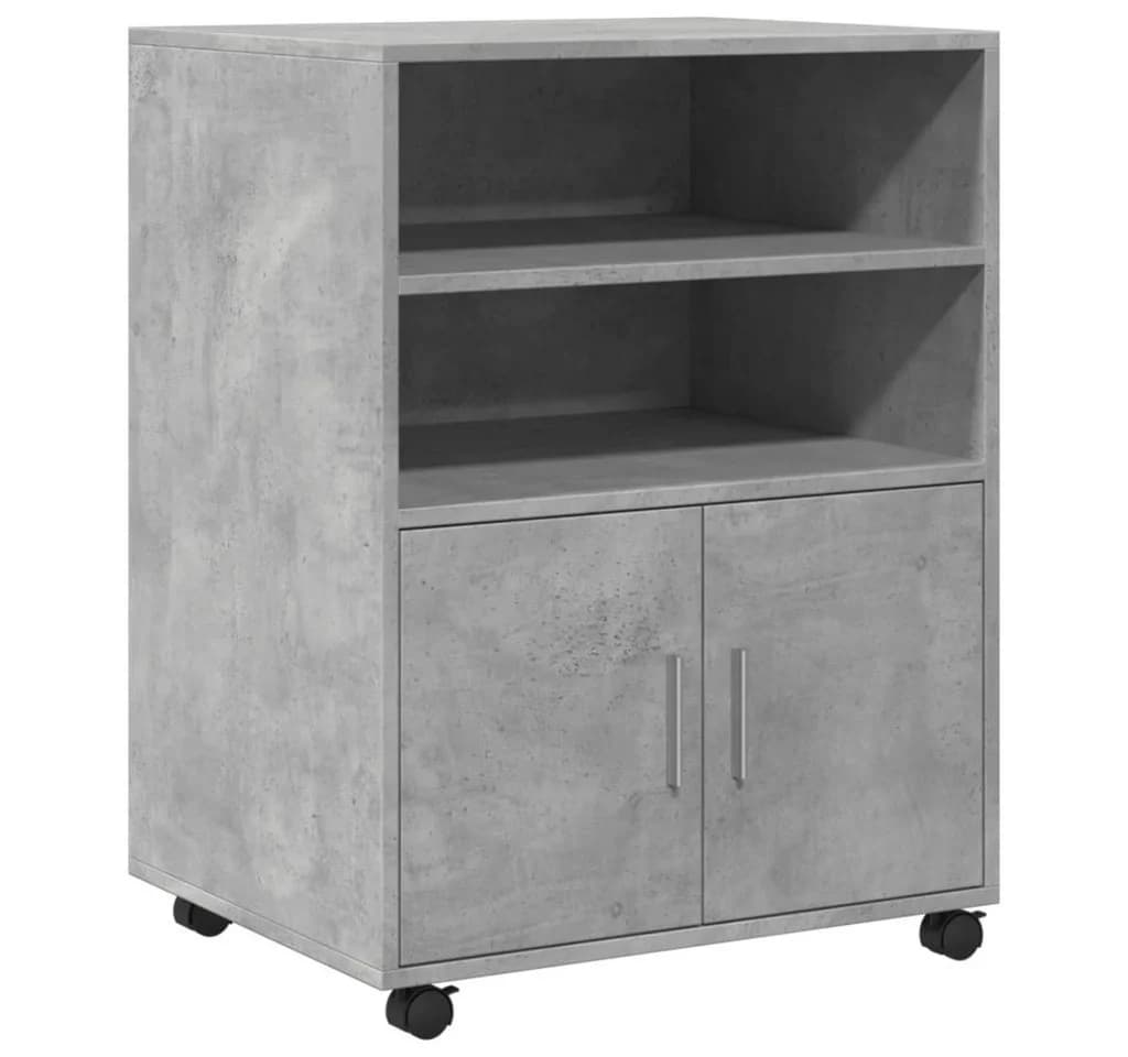 vidaXL Rollschrank Aktenschrank Betongrau Holzwerkstoff - Bild 2