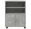 vidaXL Rollschrank Aktenschrank Betongrau Holzwerkstoff Bild 4