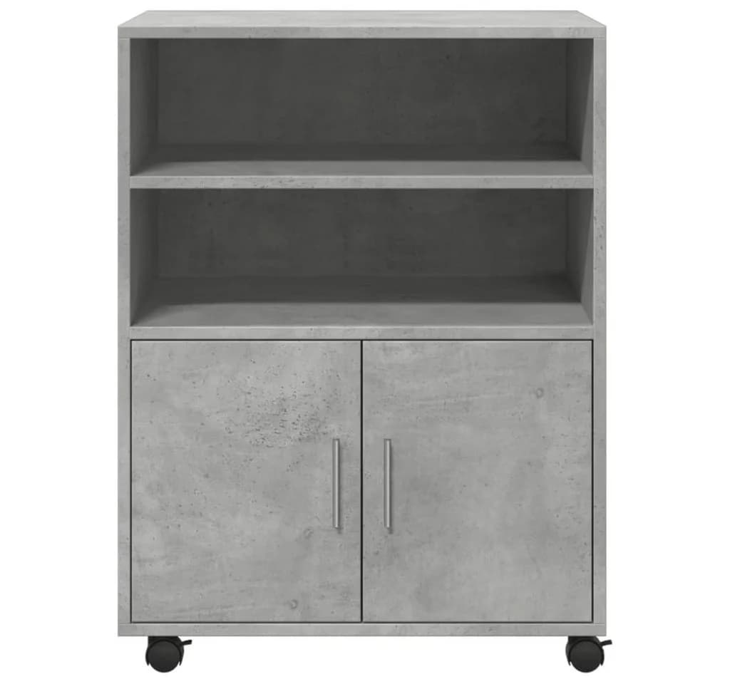 vidaXL Rollschrank Aktenschrank Betongrau Holzwerkstoff - Bild 4