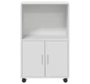 vidaXL Rollschrank Weiß Holzwerkstoff mit Lenkrollen Bild 4