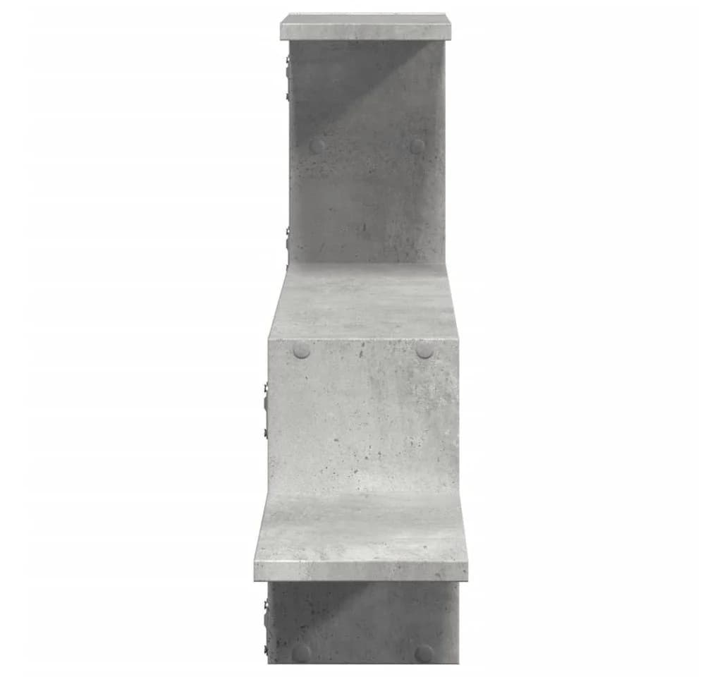 vidaXL Wandregal Betongrau Holzwerkstoff - Bild 5