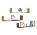 vidaXL Wandregal Set 3-tlg. Artisan-Eiche Holzwerkstoff Bild 3