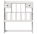 vidaXL Bett Kopfteil Weiß 90 cm Massivholz Kiefer mit Stauraum Bild 3