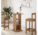 vidaXL Bartisch mit Ablagen Artisan-Eiche Holzwerkstoff Bild 3