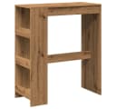 vidaXL Bartisch mit Regal Artisan-Eiche Holzwerkstoff Bild 2
