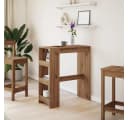 vidaXL Bartisch mit Regal Artisan-Eiche Holzwerkstoff Bild 3