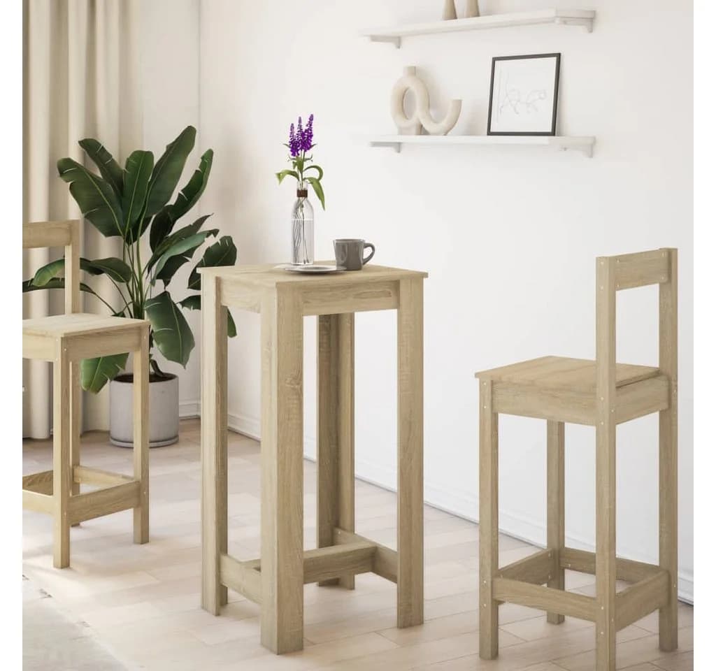 vidaXL Bartisch Sonoma-Eiche Holzwerkstoff Moderner Stehtisch - Bild 3