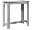 vidaXL Bartisch Grau Sonoma Holzwerkstoff Bild 2